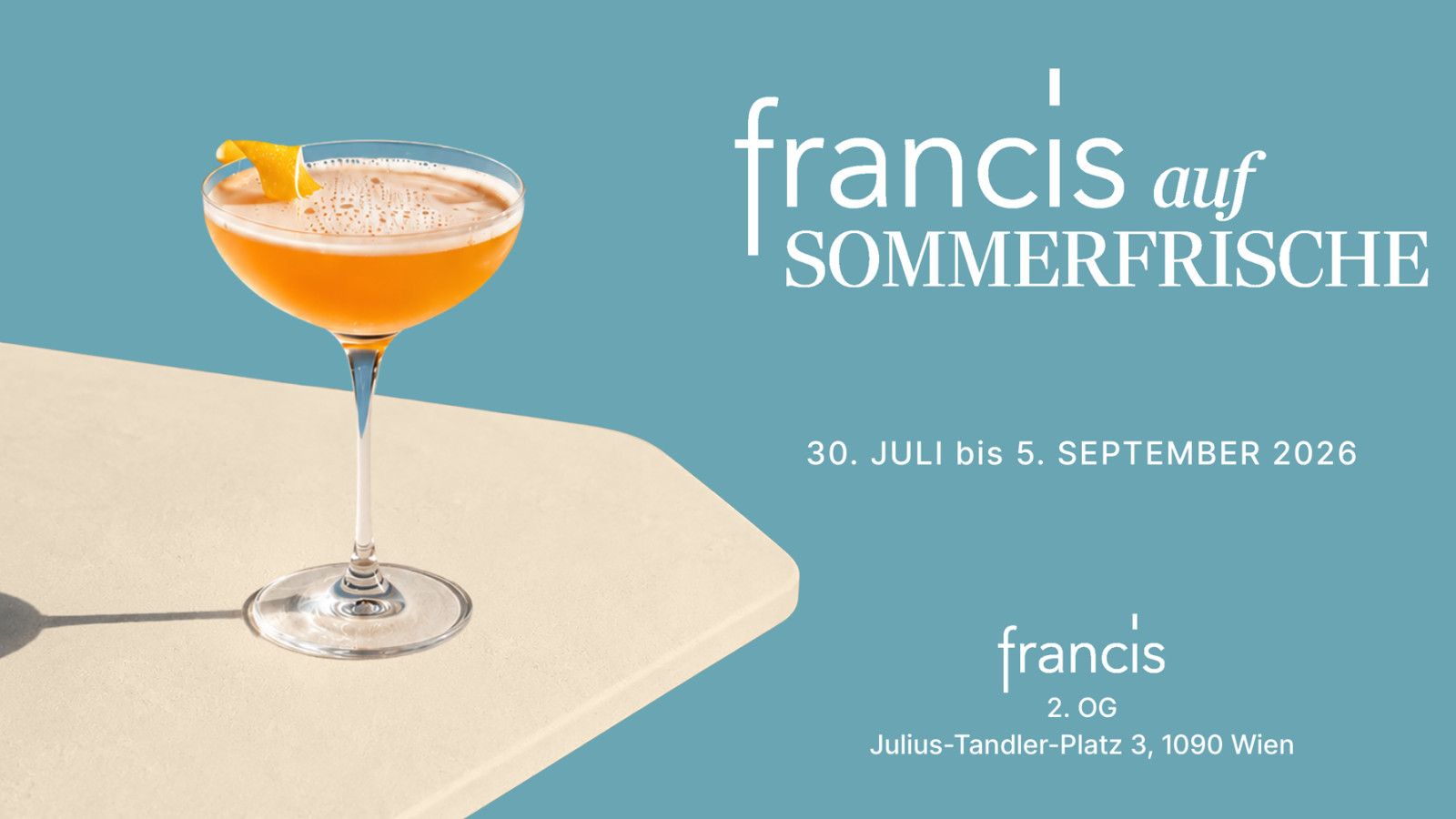 francis auf Sommerfrische